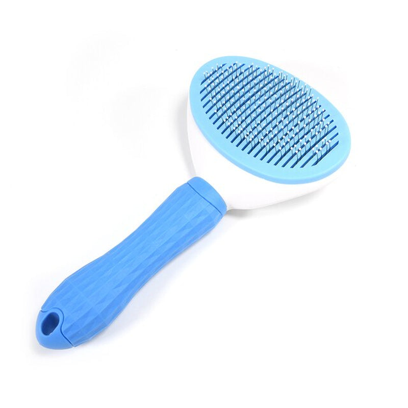 Dog Hair Removal Comb Grooming Brush Stainless Steel Cats Combs Automatic Non-Slip Brushs for Dogs Cats Dog Brush