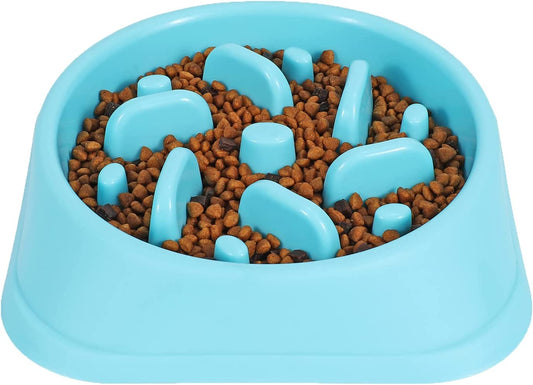 Dog Feeder Slow Eating Eco-Friendly Durable Non-Toxic Preventing Choking Healthy Design Bowl for Pet Stop Bloat